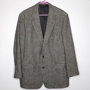 Brooks Brothers Houndstooth Camel Hair Sport Coat Blazer 44L